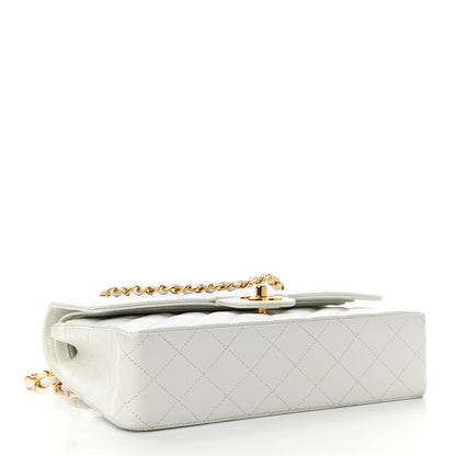 Chanel Caviar Quilted Medium Double Flap White 4 of 11