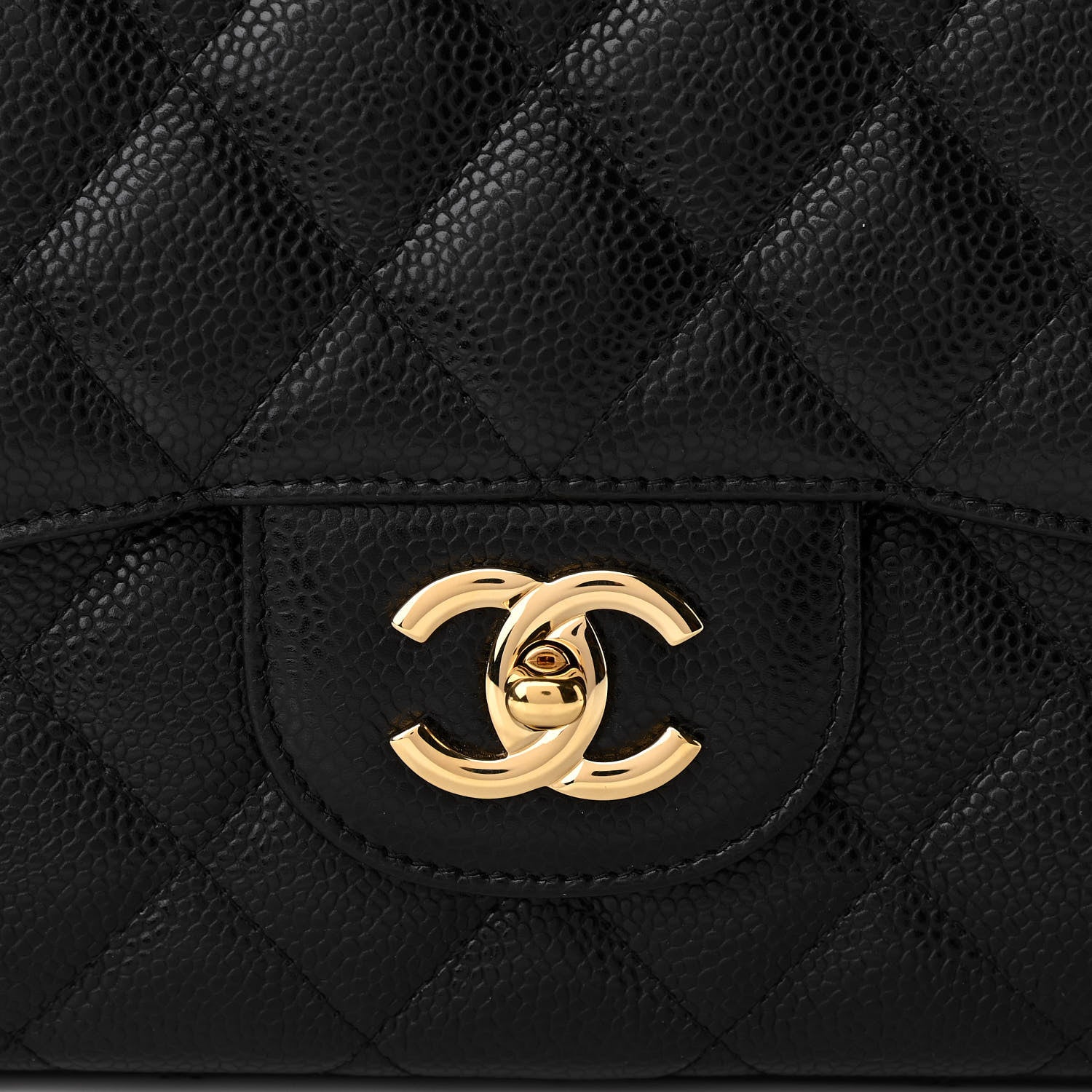 Chanel Caviar Quilted Jumbo Single Flap Black 12 of 12
