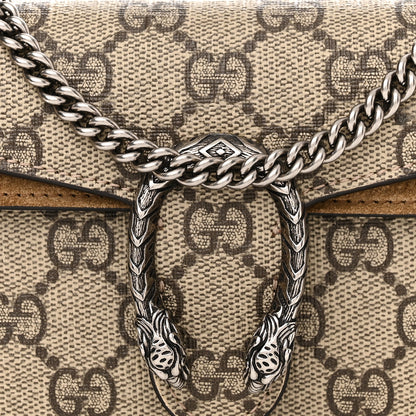 Gucci GG Supreme Monogram Super Mini Dionysus Shoulder Bag Taupe 7 of 10