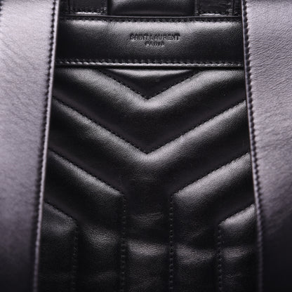 Saint Laurent Calfskin Y Quilted Monogram Small Loulou Backpack Black 12 of 12