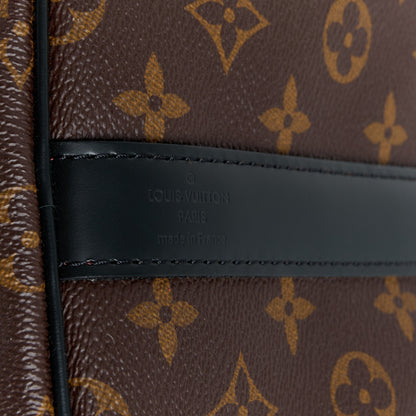 Louis Vuitton Monogram Macassar Keepall Bandouliere 55 10 of 13