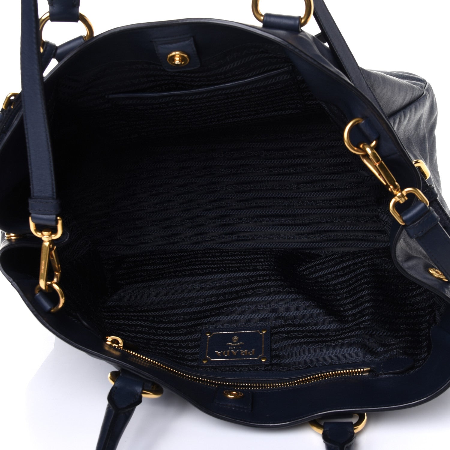 Prada Soft Calfskin Tote Baltico 4 of 4