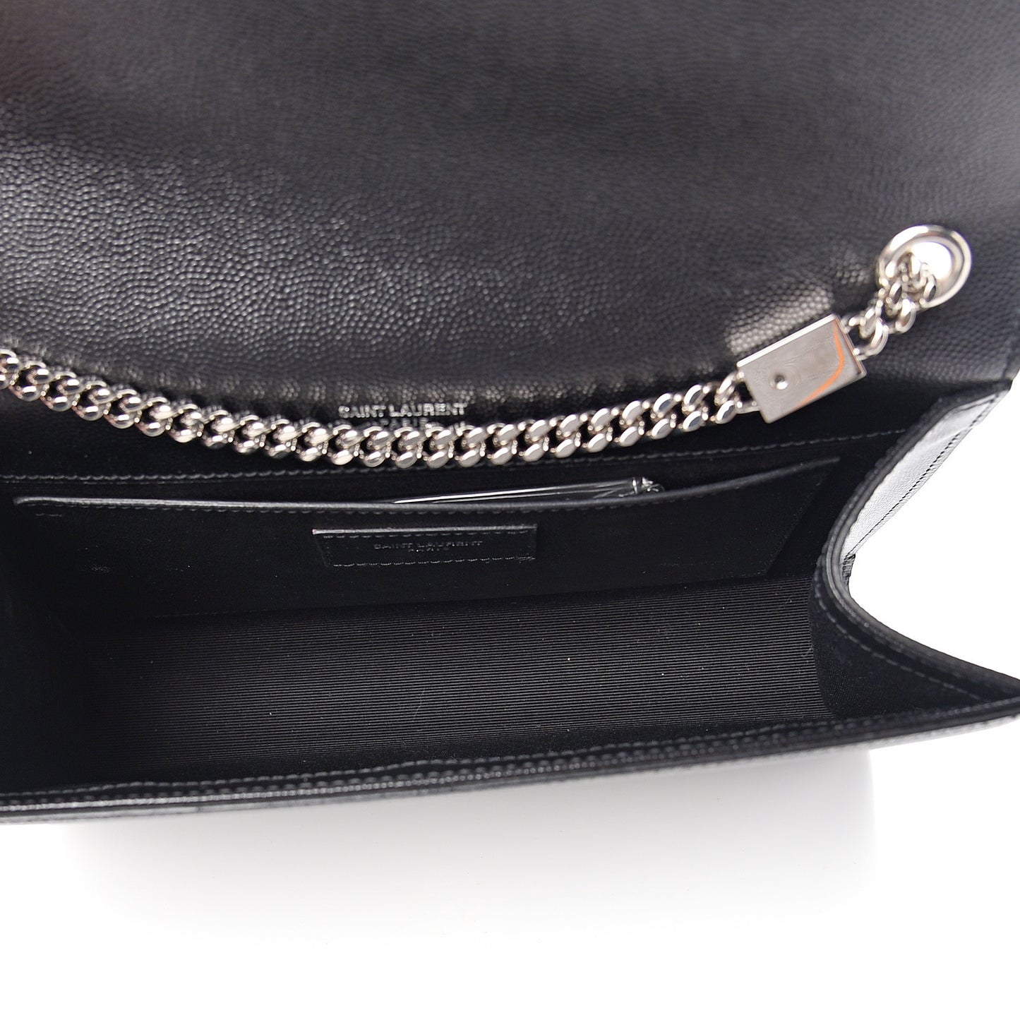 Grain De Poudre Medium Classic Monogram Kate Satchel Black