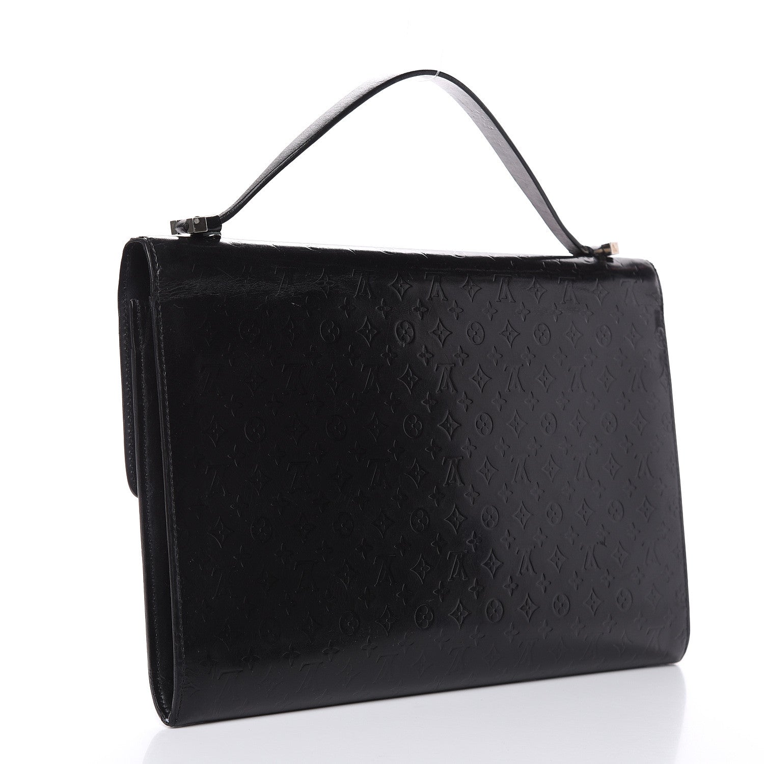 Louis Vuitton Monogram Glace Anouchka Pochette GM Black 3 of 19