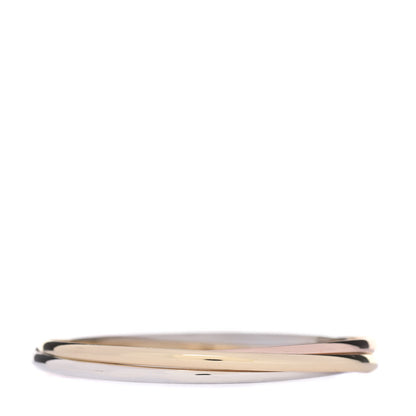 Cartier 18K Pink Yellow White Gold Trinity Bangle Bracelet 3 of 6