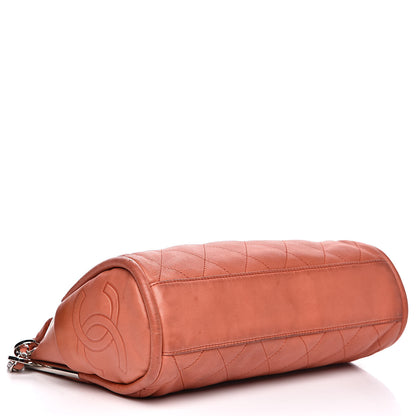 Chanel Lambskin Stitched Medium Ultimate Soft Tote Coral 4 of 19