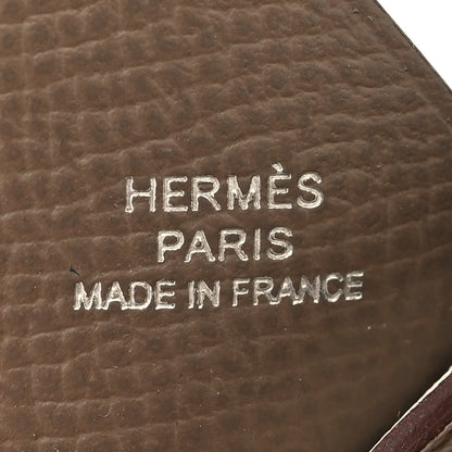 Hermes Epsom Swift Chevre Mysore Birdy Bag Charm Etoupe Nata Biscuit Rouge Sellier Black 4 of 5