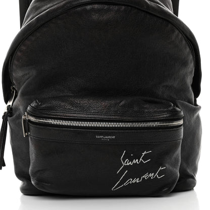 Saint Laurent Lambskin Mini Toy City Backpack Black 8 of 15