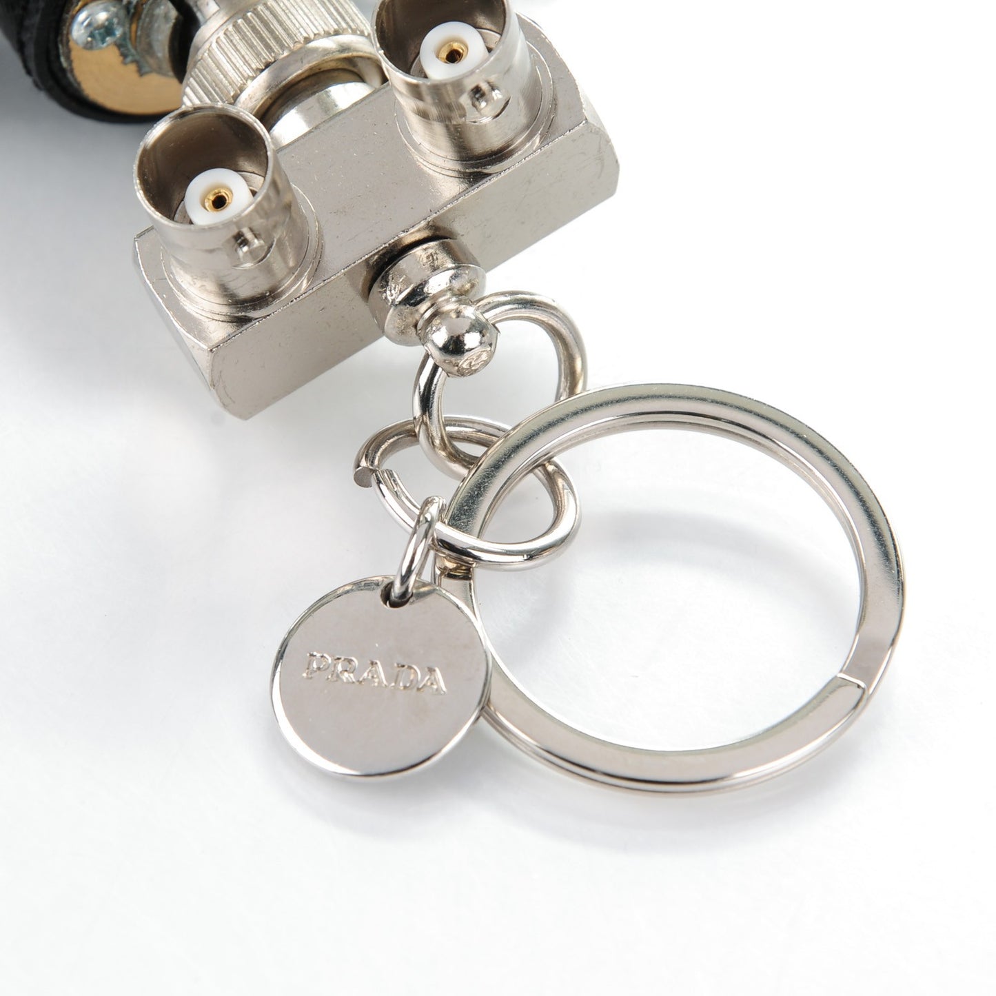 Saffiano Robot Edward 45 Hook Trick Keychain