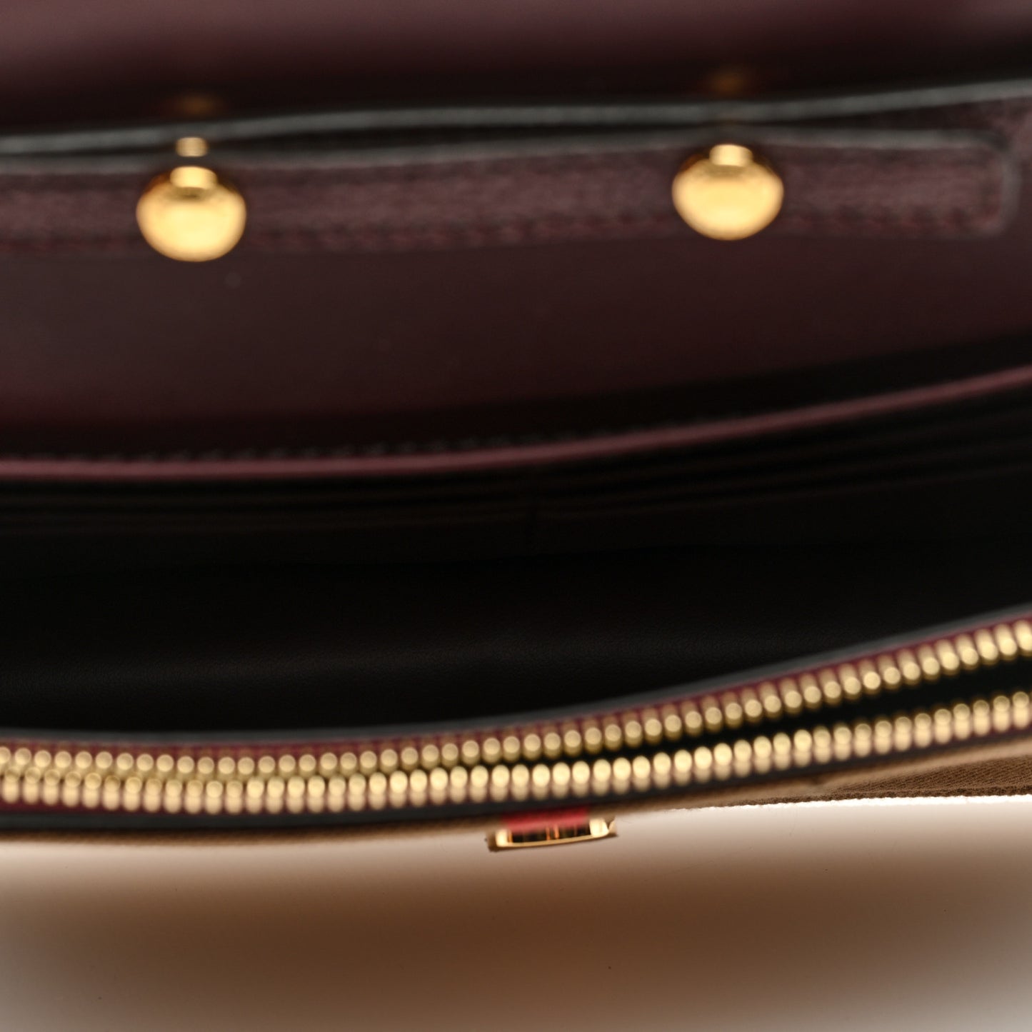 Grained Calfskin House Check Tartan Mix Hampshire Wallet On Chain Burgundy