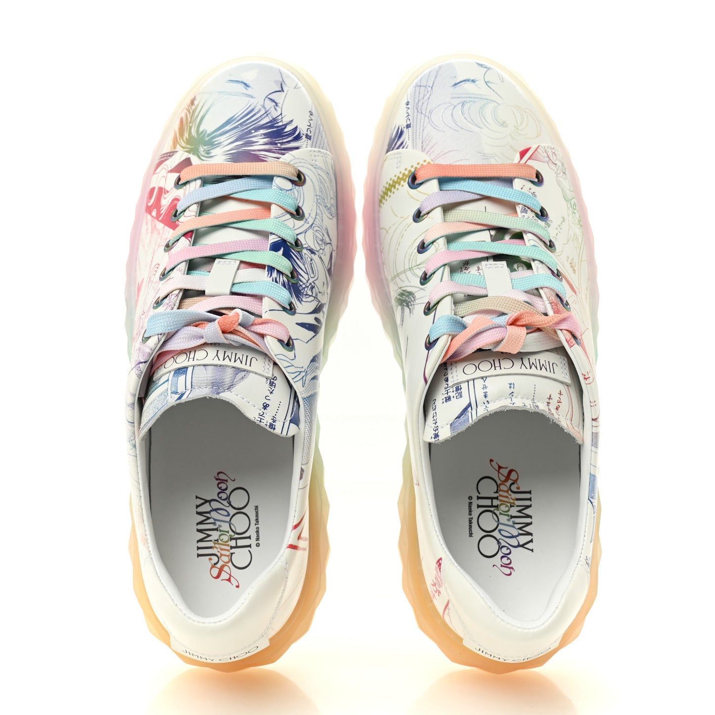 x SAILOR MOON Nappa Womens Diamond Light Maxi Sneakers 39 Multicolor White