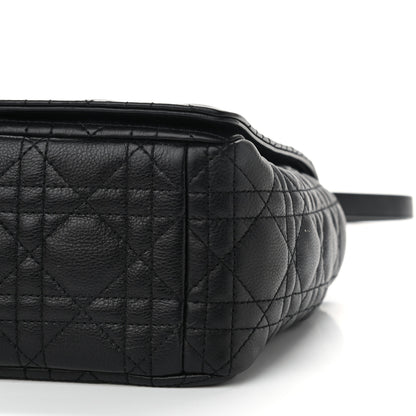 Christian Dior Grained Calfskin Cannage Large Caro Bag Black 10 of 13