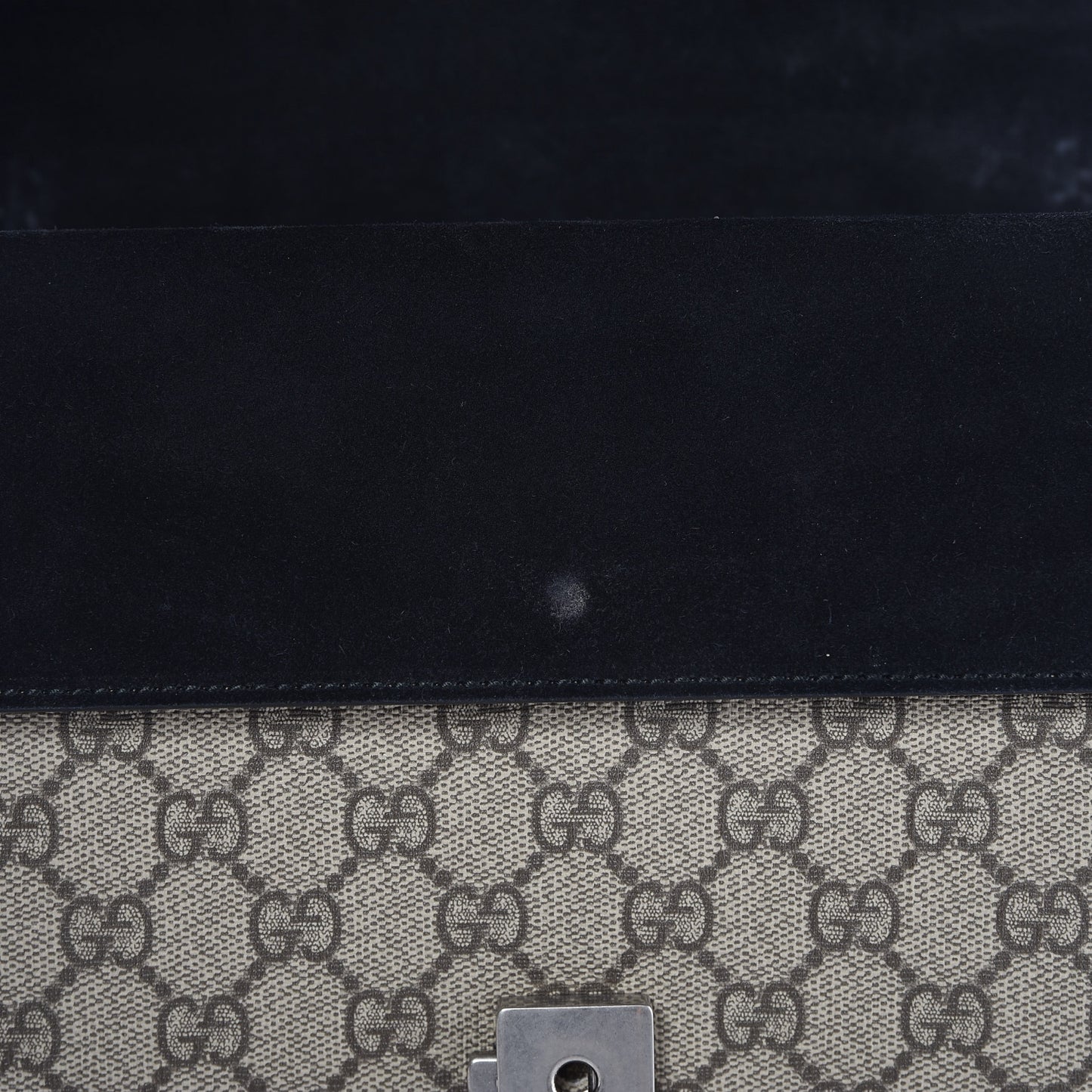 GG Supreme Monogram Small Dionysus Shoulder Bag Black
