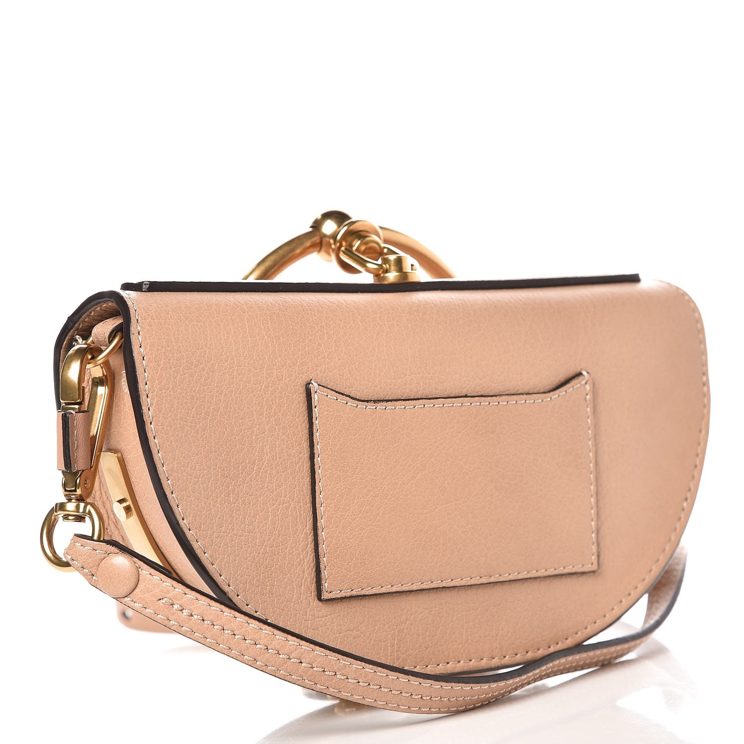 Chloe Calfskin Small Nile Bracelet Minaudiere Bag Biscotti Beige 3 of 7