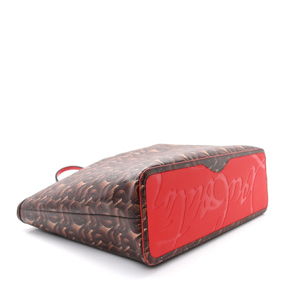 Christian Louboutin Toile Monogram Calfskin Printed Spikes East West Cabata Tote Bizon 5 of 13