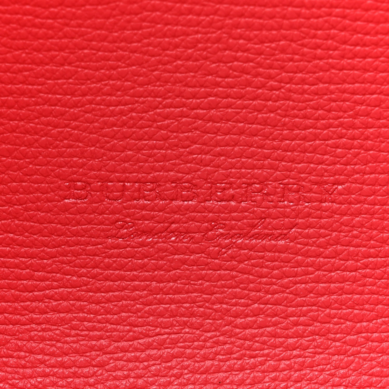 Burberry Grainy Calfskin Haymarket Check Medium Reversible Tote Coral Red 9 of 16