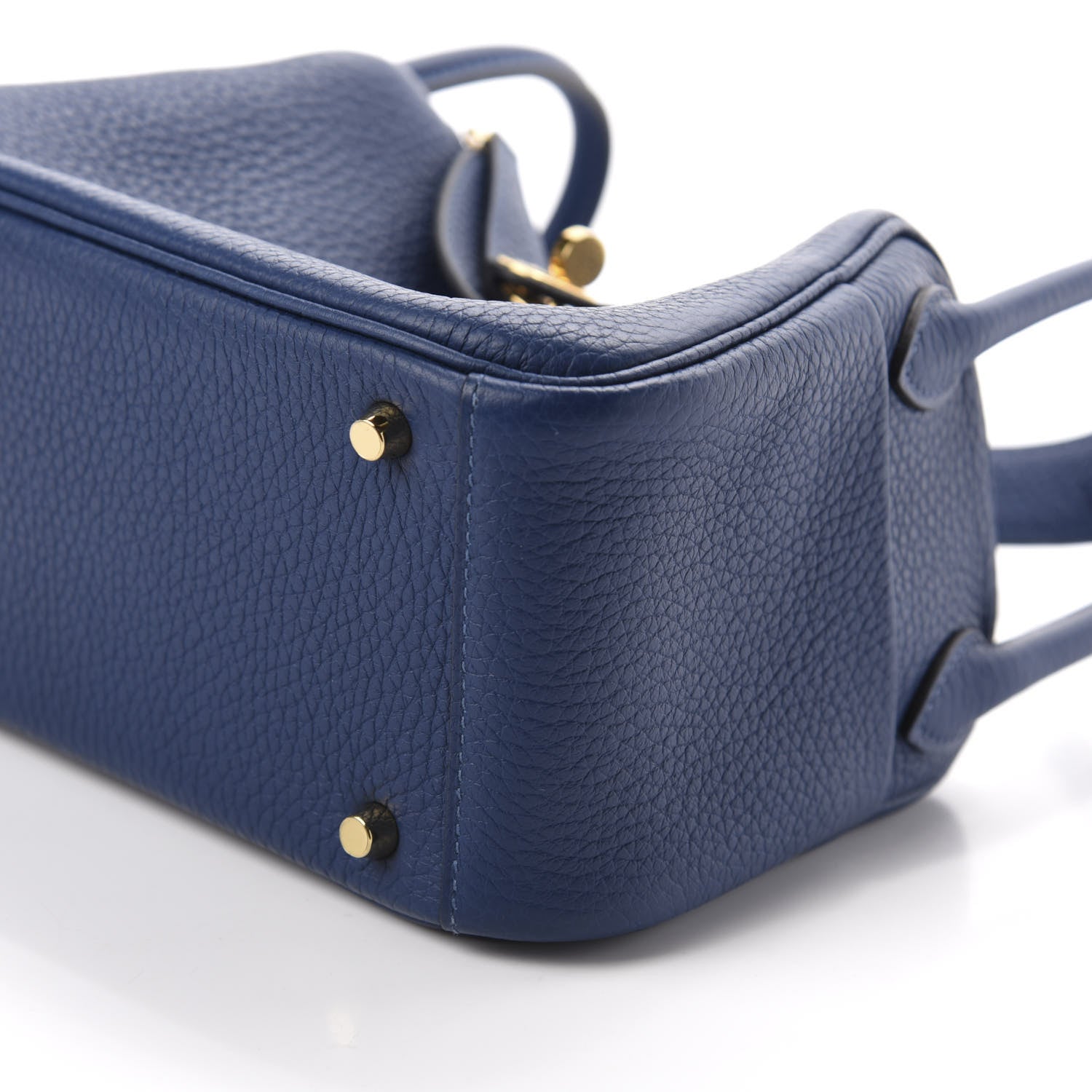 Hermes Taurillon Clemence Mini Lindy 20 Deep Bleu 7 of 11