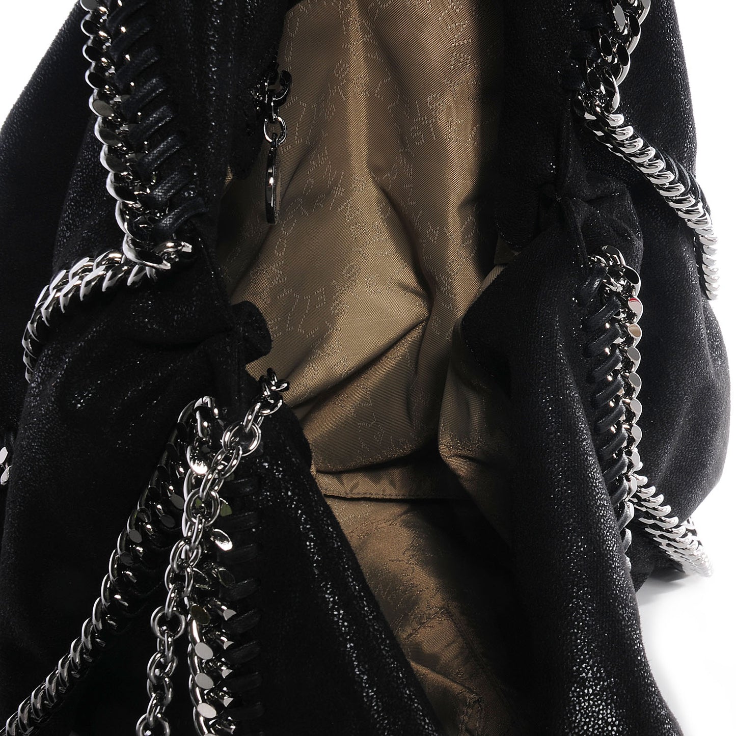 Faux Leather Shaggy Deer Big Falabella Black