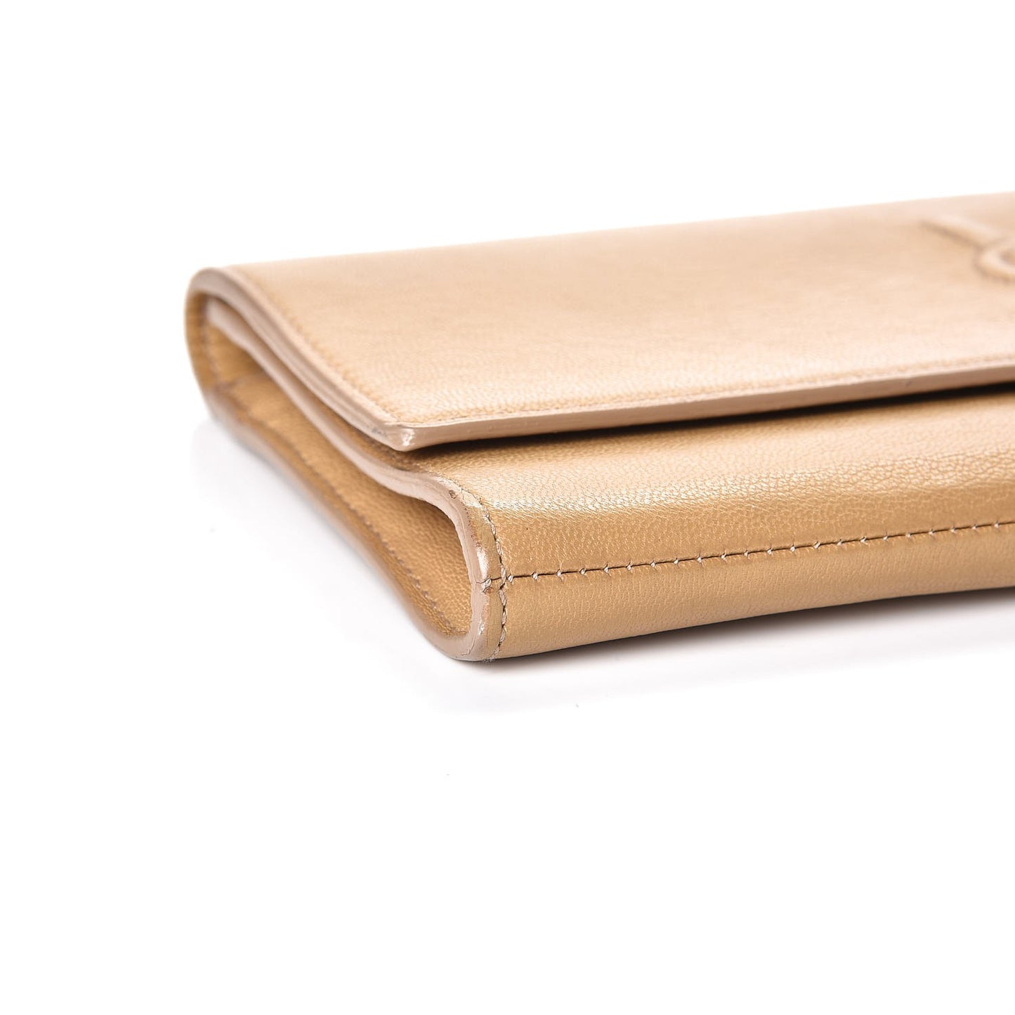 Chevre Small Belle de Jour Clutch Beige