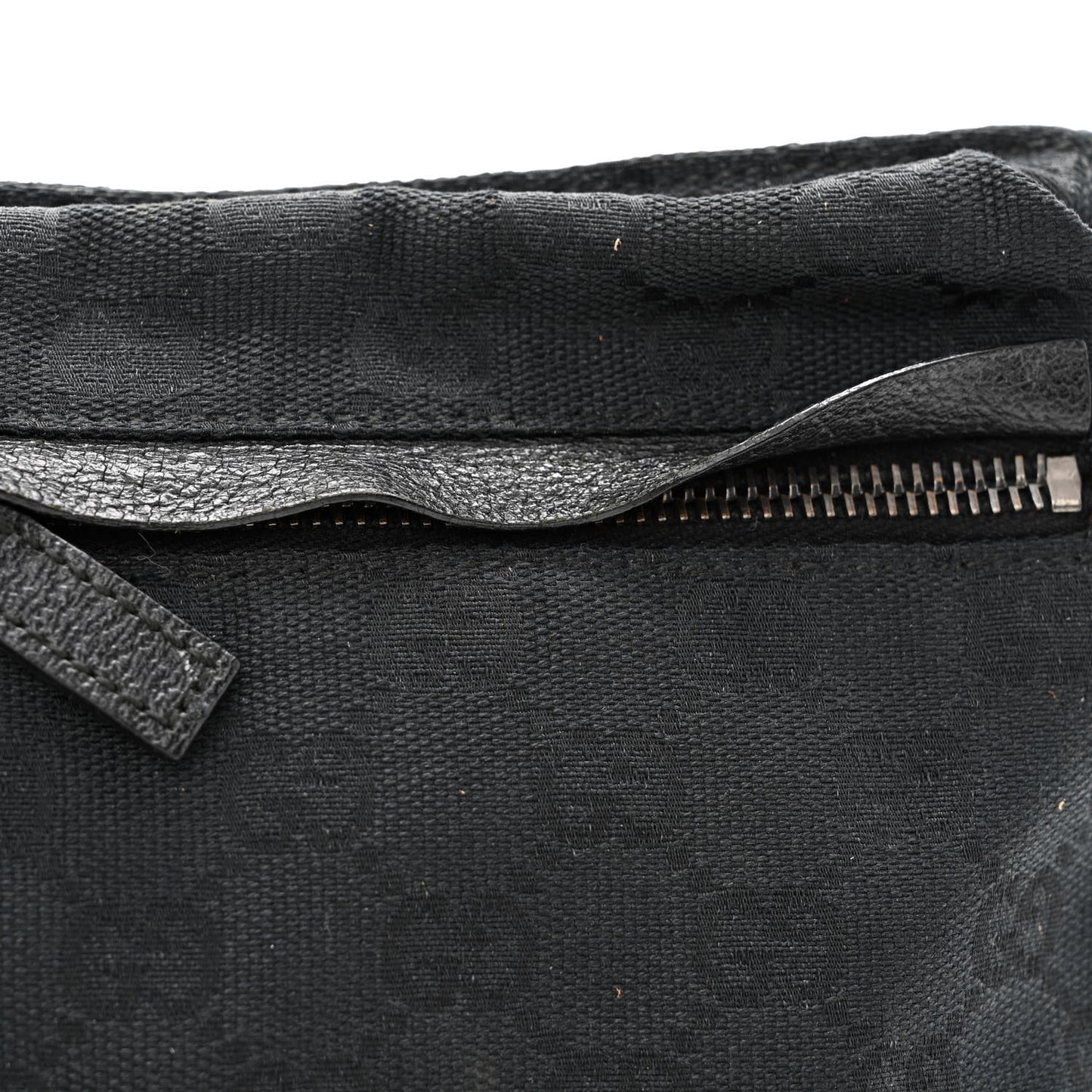 GG Monogram Double Pocket Belt Bag Black