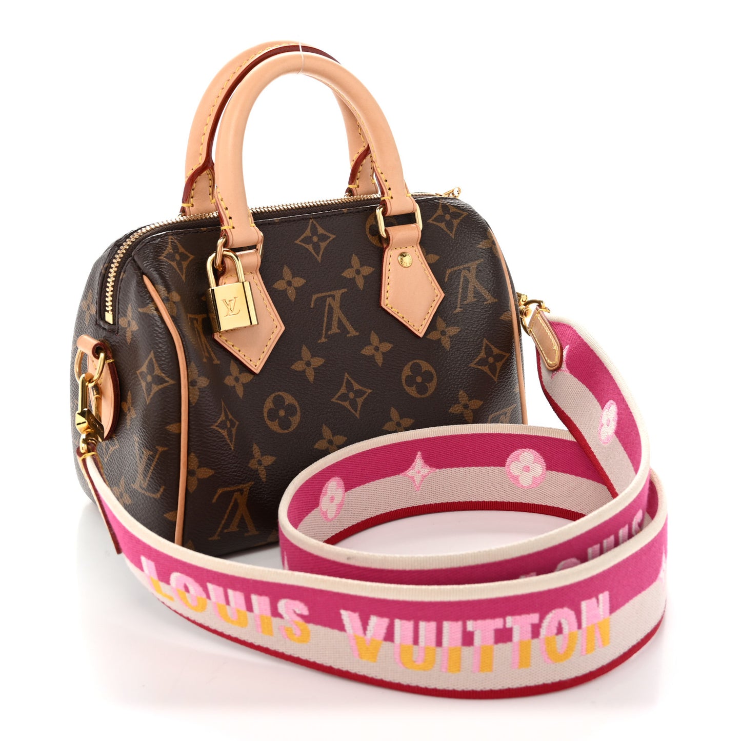 Monogram Speedy Bandouliere 20 Fuchsia