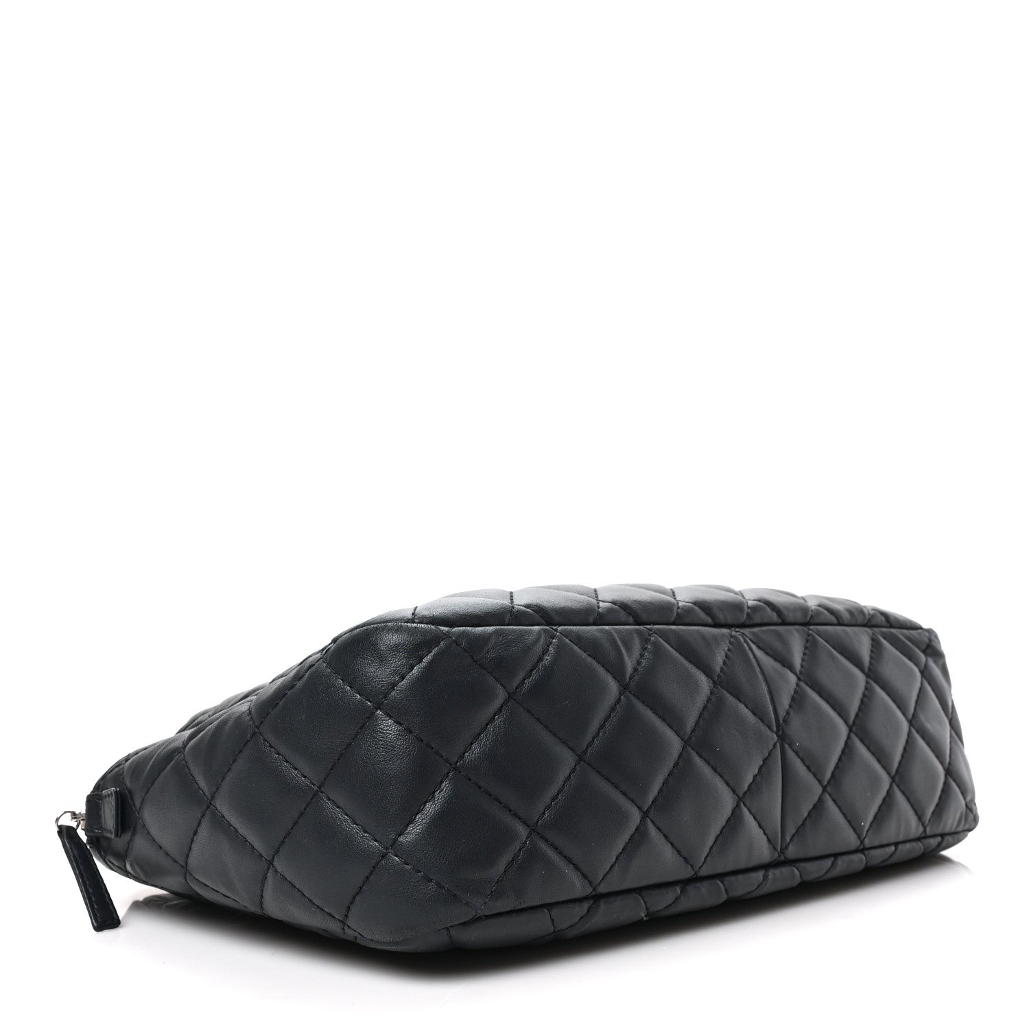 Chanel Lambskin Quilted Large Camera Case Navy Blue 4 of 8