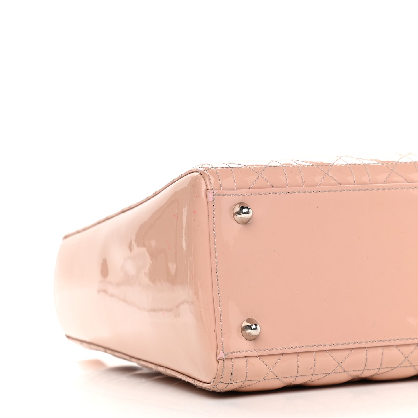 Patent Cannage Large Lady Dior Light Pink