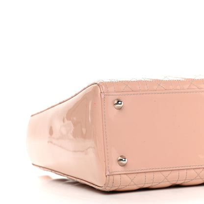 Christian Dior Patent Cannage Large Lady Dior Light Pink 7 of 14