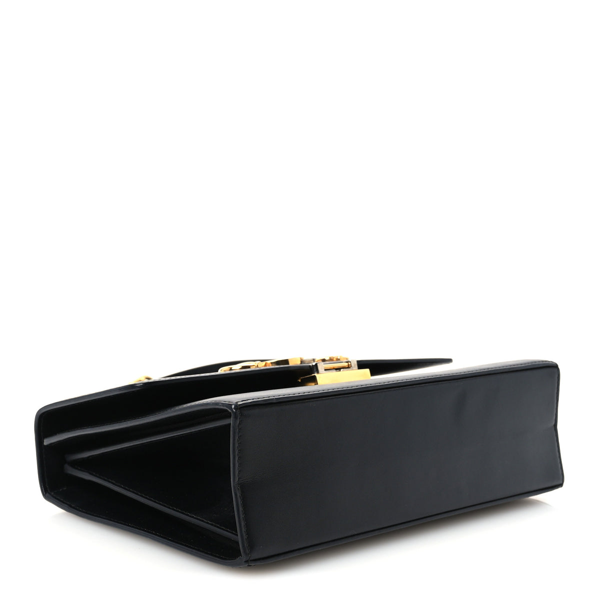 Smooth Calfskin Small Zumi Shoulder Bag Black