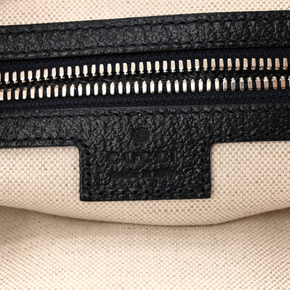 Gucci GG Supreme Monogram Textured Dollar Calfskin Web Small Ophidia Half Moon Hobo Beige Blue 6 of 10