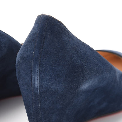 Christian Louboutin Veau Velours Pipina 55 Wedges 40.5 Night 13 of 17