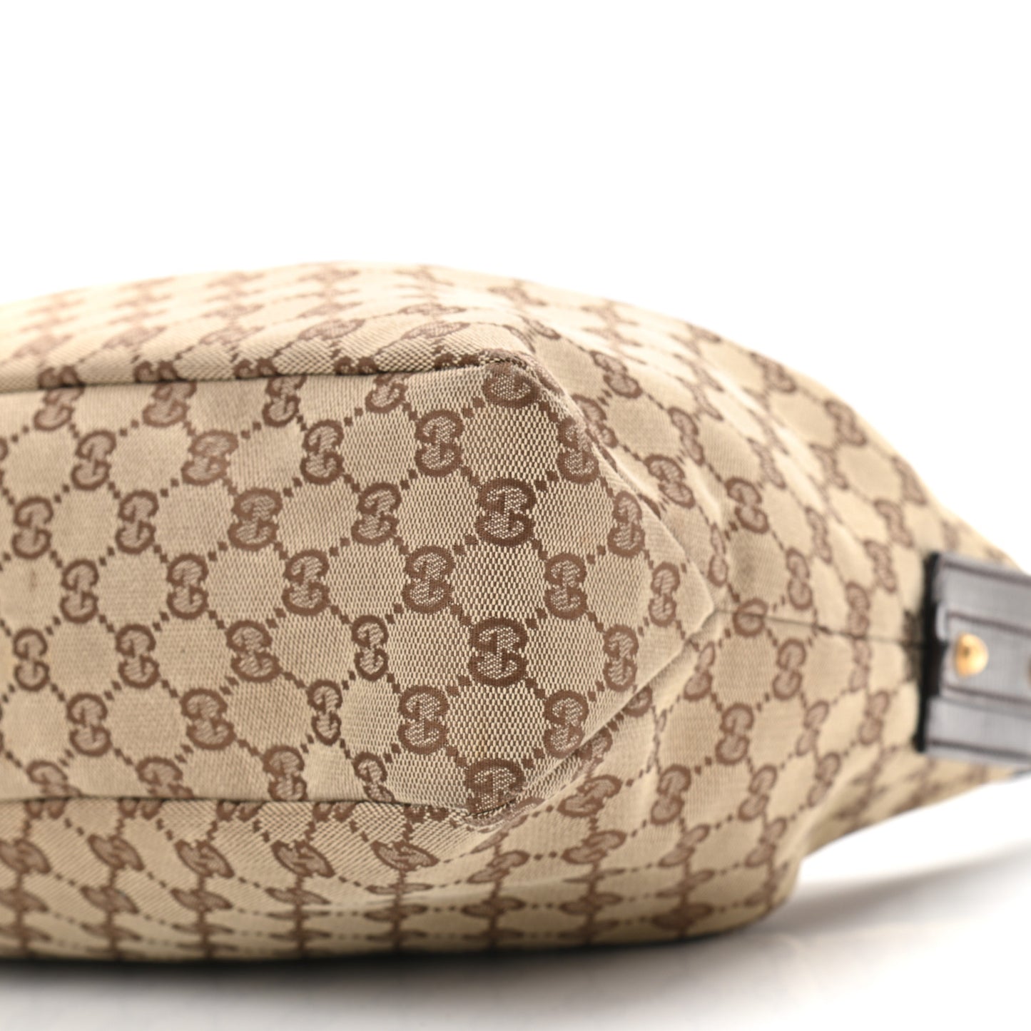 Monogram Medium Horsebit Chain Hobo Dark Brown