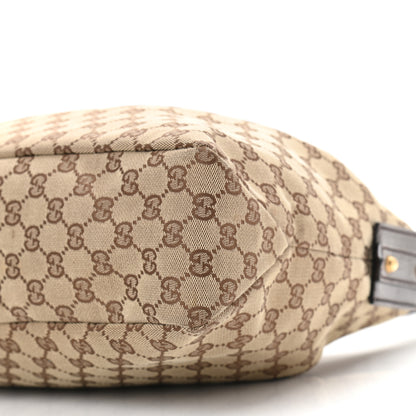 Gucci Monogram Medium Horsebit Chain Hobo Dark Brown 9 of 9