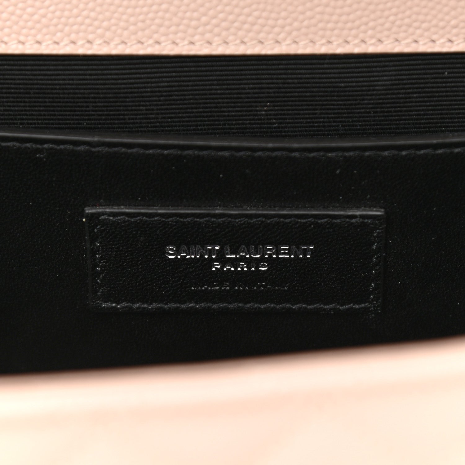 Saint Laurent Grain De Poudre Textured Mixed Matelasse Medium Triquilt Monogram Satchel Marble Pink 6 of 12