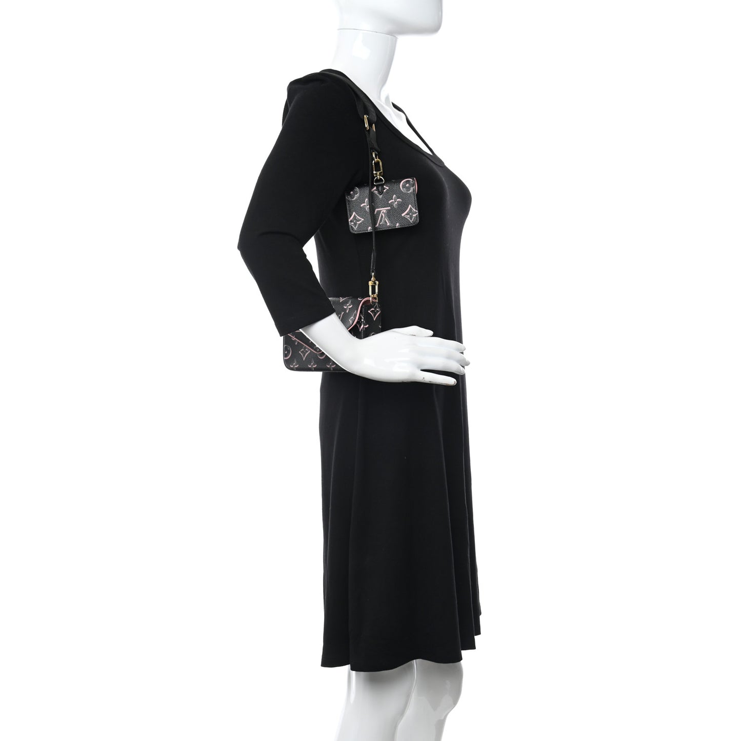 Monogram Fall For You Felicie Strap & Go Black