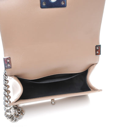 Chanel Patent Calfskin Small Boy Flap Plexiglass Beige 5 of 9