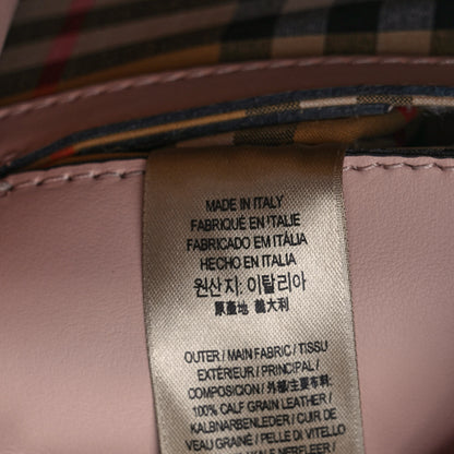 Burberry Calfskin Perforated Small Macken Crossbody Bag Fawn Pink 6 of 8