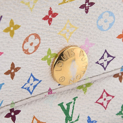 Louis Vuitton Monogram Multicolor Sarah Wallet White 7 of 13