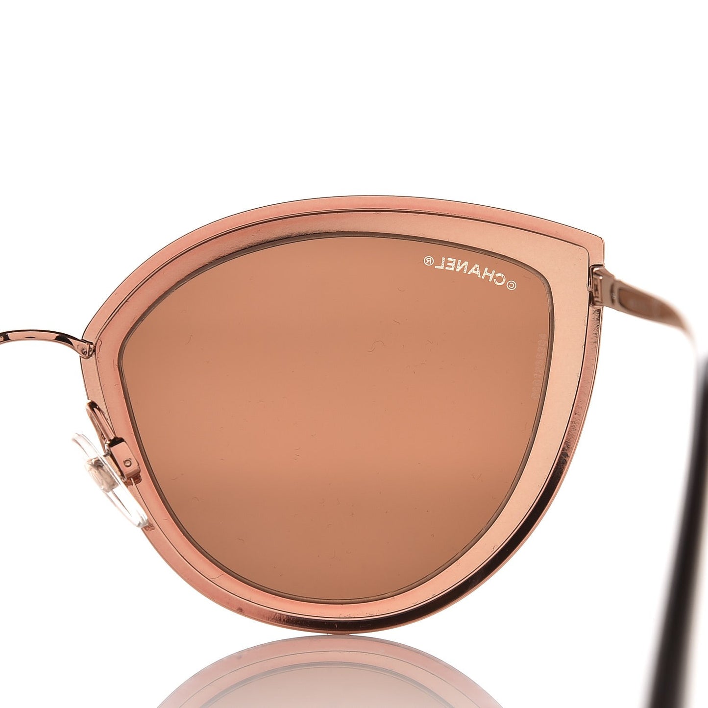 Metal Cat Eye Sunglasses 4222 Pink Gold