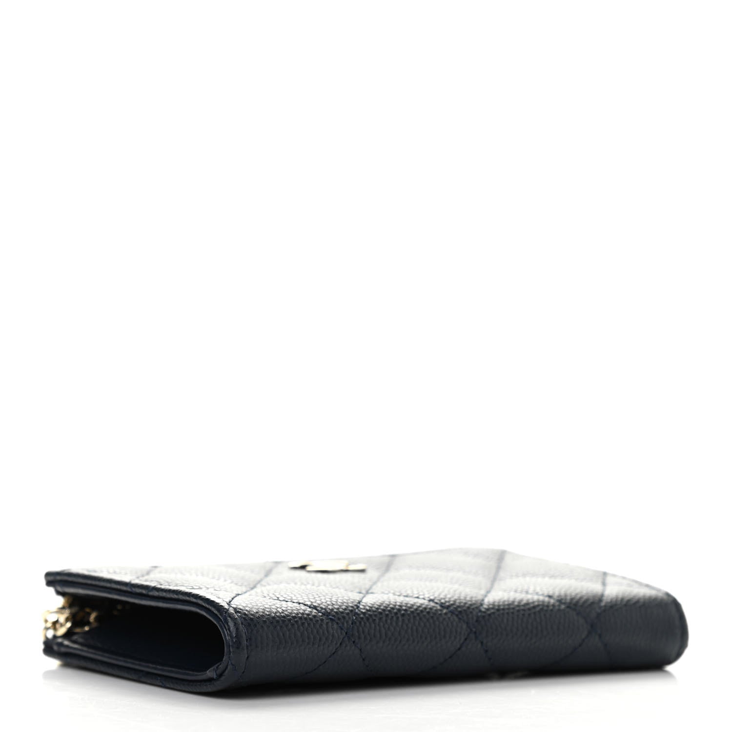 Chanel Caviar Quilted Zipped Key Holder Case Navy 4 of 7