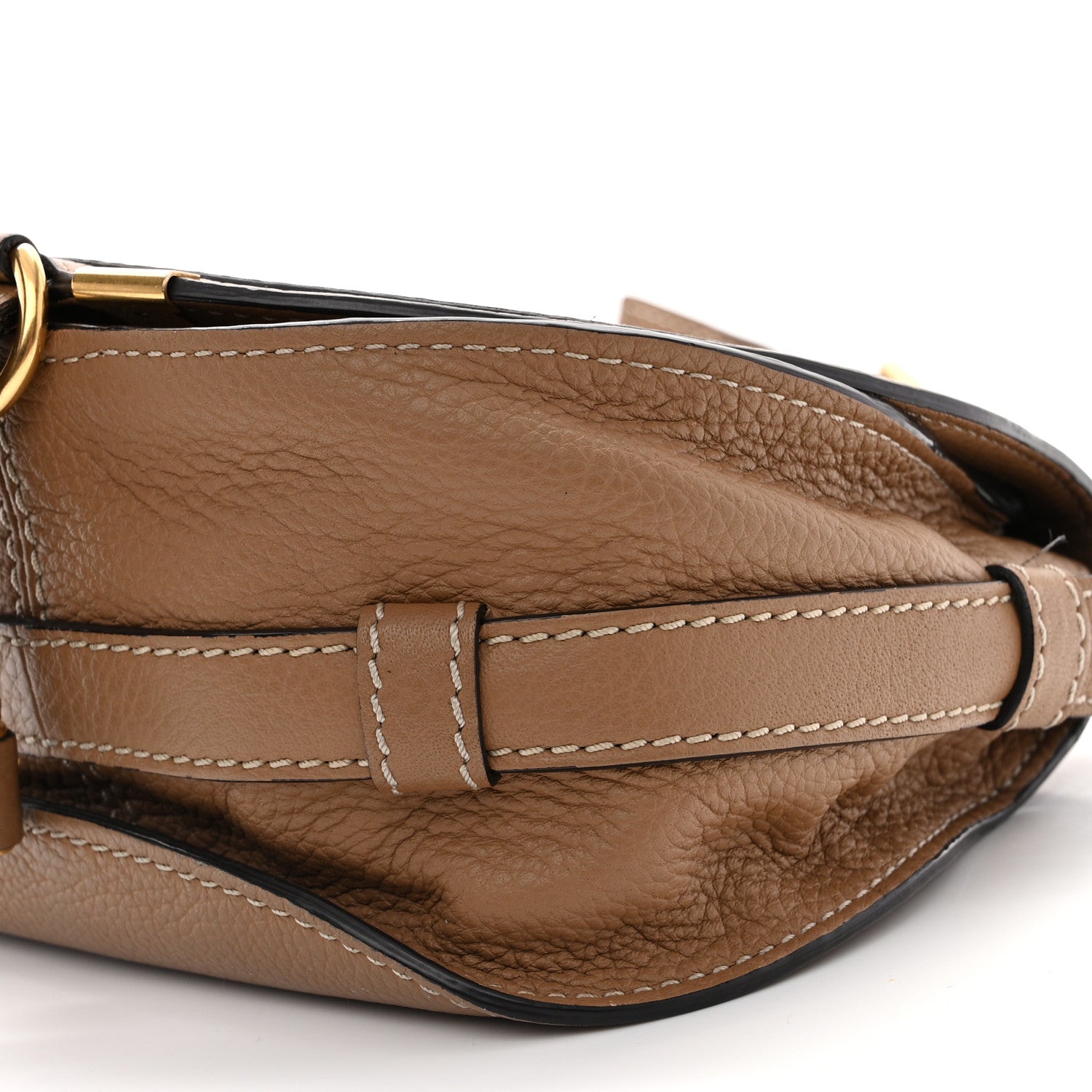 Chloe Grained Calfskin Small Marcie Saddle Bag Nut 10 of 15