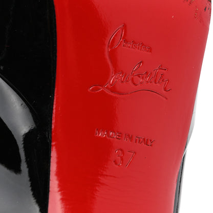 Christian Louboutin Patent Bianca 140 Pumps 37 Black 5 of 15