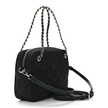 Prada Nylon Tessuto Impuntu Quilted Bandoliera Crossbody Bag Black 2 of 7