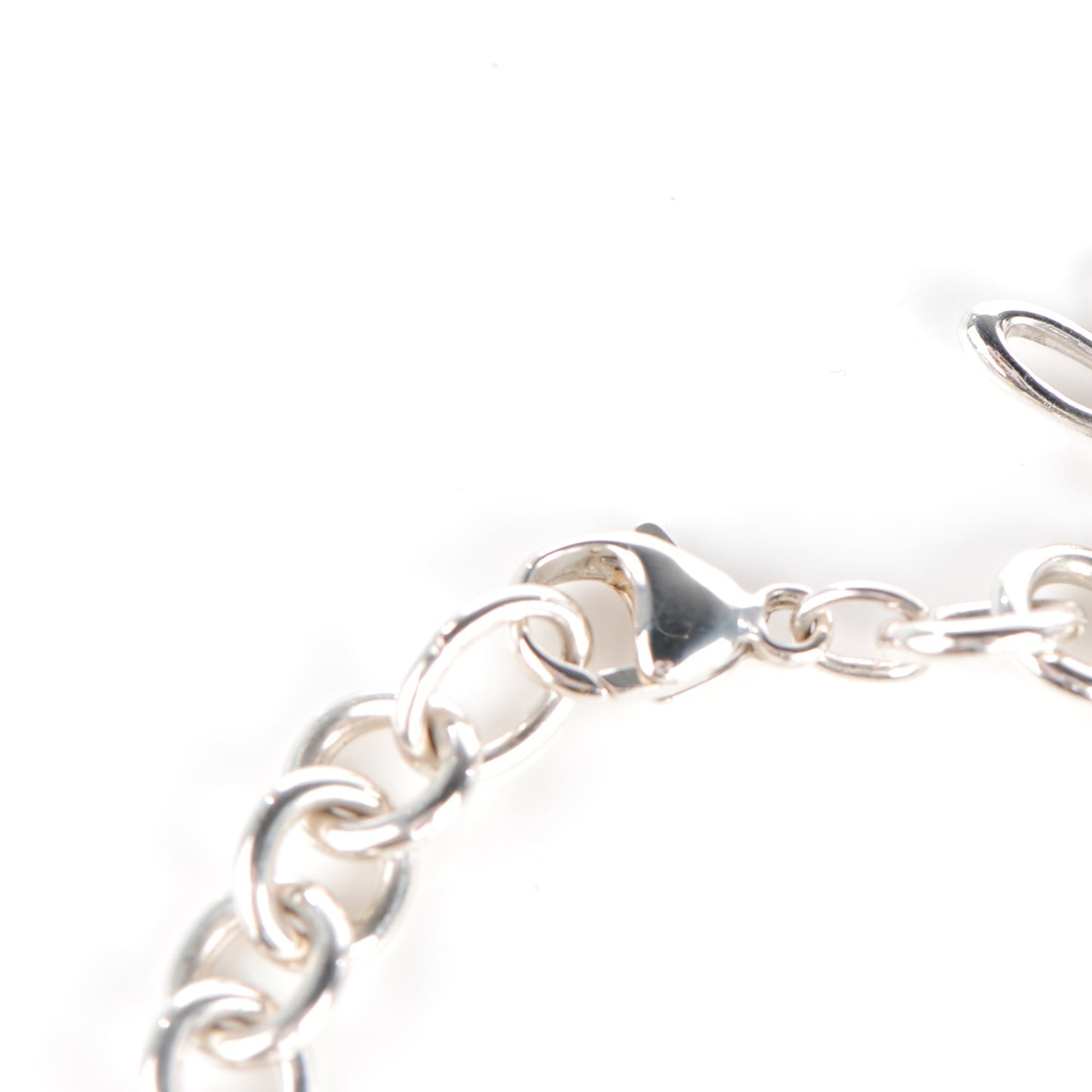 Sterling Silver Peridot Rhodolite Iolite Charm Bracelet