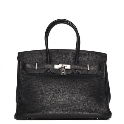 Hermes Taurillon Clemence Birkin 35 Black 1 of 26