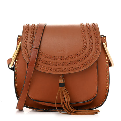 Chloe Calfskin Braided Medium Hudson Shoulder Bag Caramel 1 of 12
