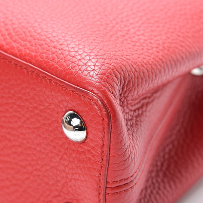 Louis Vuitton Taurillon Capucines BB Rubis 10 of 12