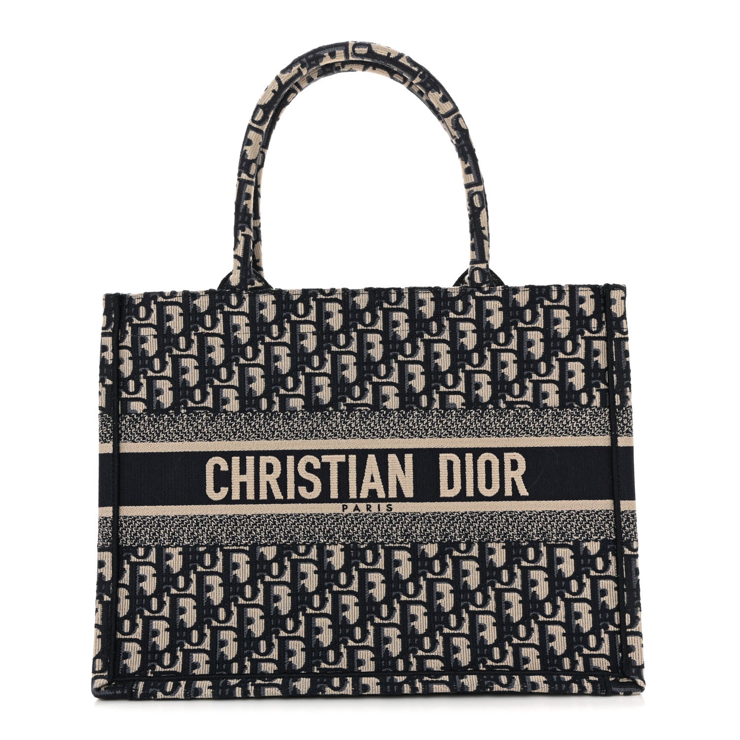 Christian Dior Oblique Medium Book Tote Blue Multicolor 1 of 12