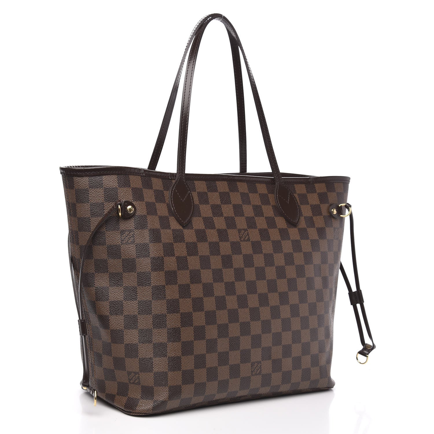 Louis Vuitton Damier Ebene Neo Neverfull MM Rose Ballerine 3 of 14