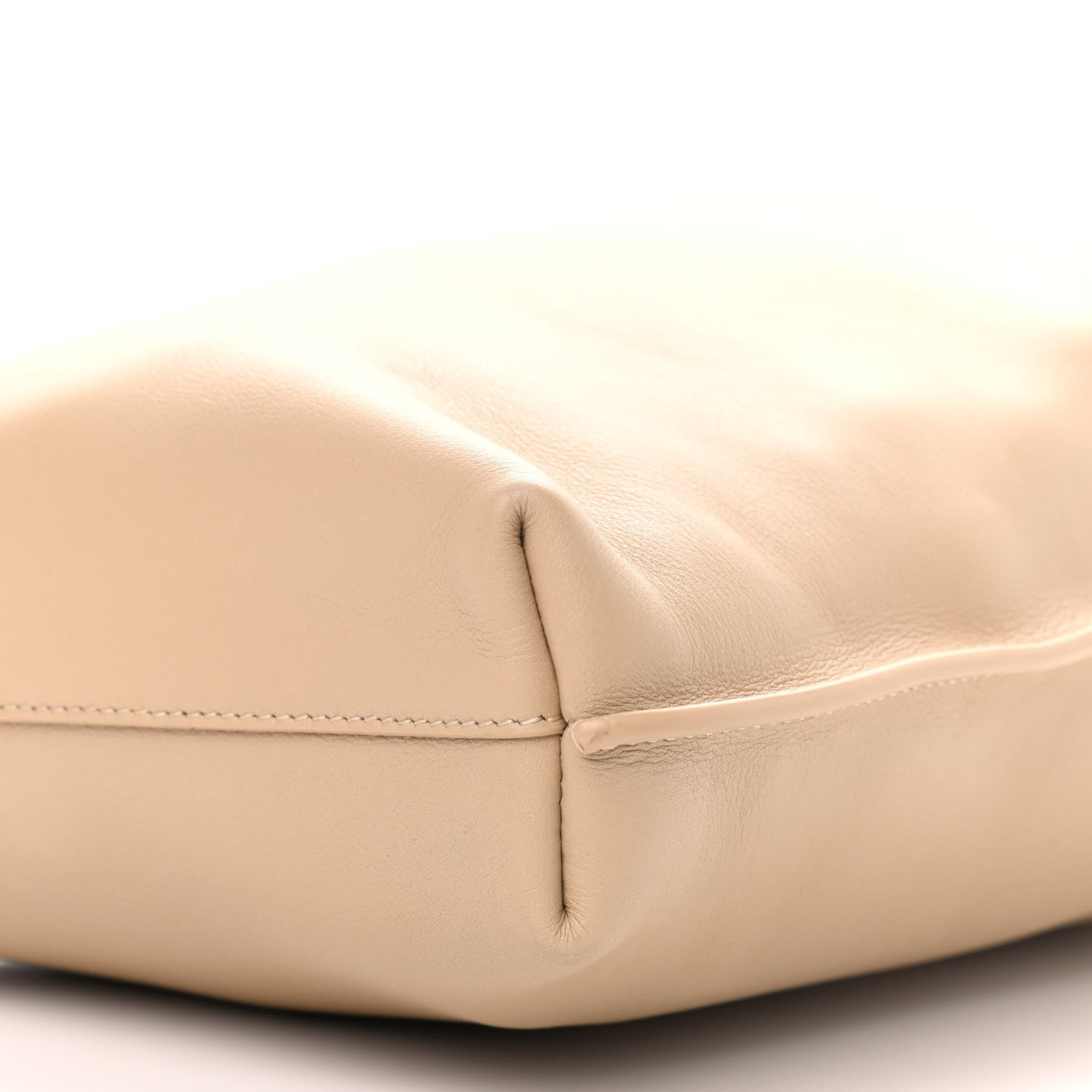Saint Laurent Smooth Calfskin Small Suzanne Hobo Ivory Natural 10 of 10